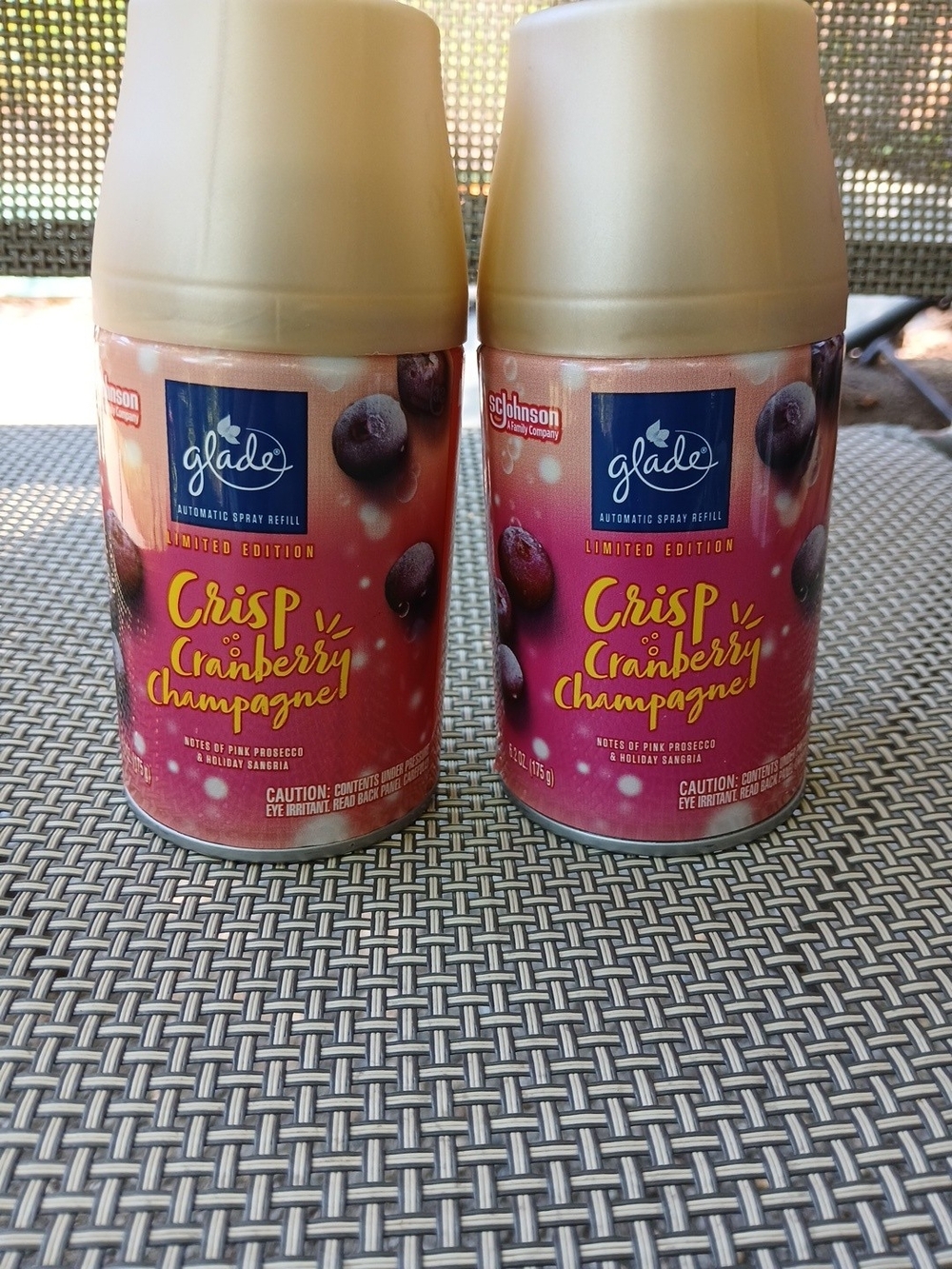 Glade Limited Edition Crisp Cranberry Champagne Automatic Spray Refill - 2 Pack